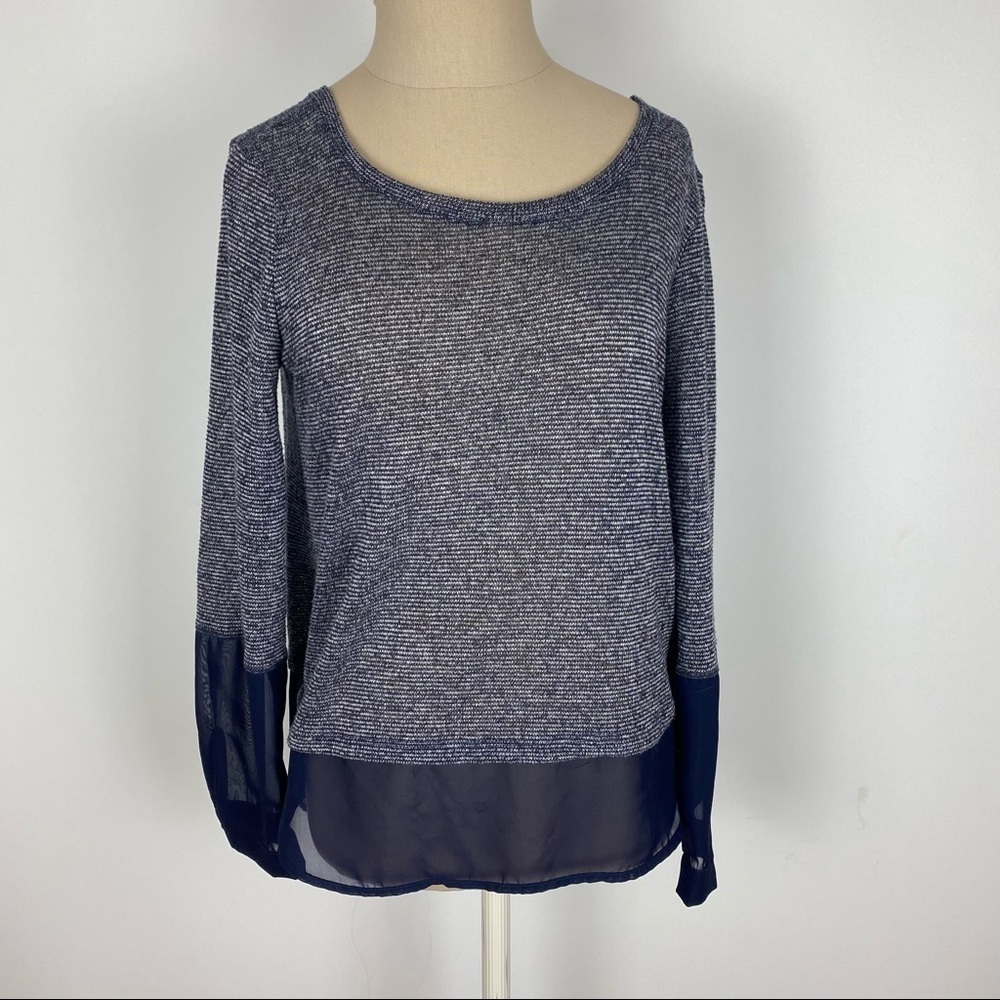 Pleione Sheer Navy Top